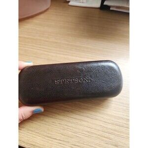 Stetson Brown Leather Glasses Case